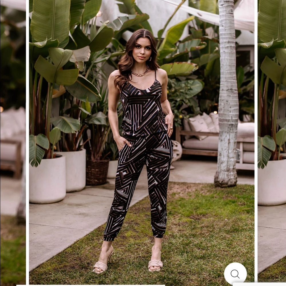 Veronica M Everest Stretch Drop Waist Jumpsuit